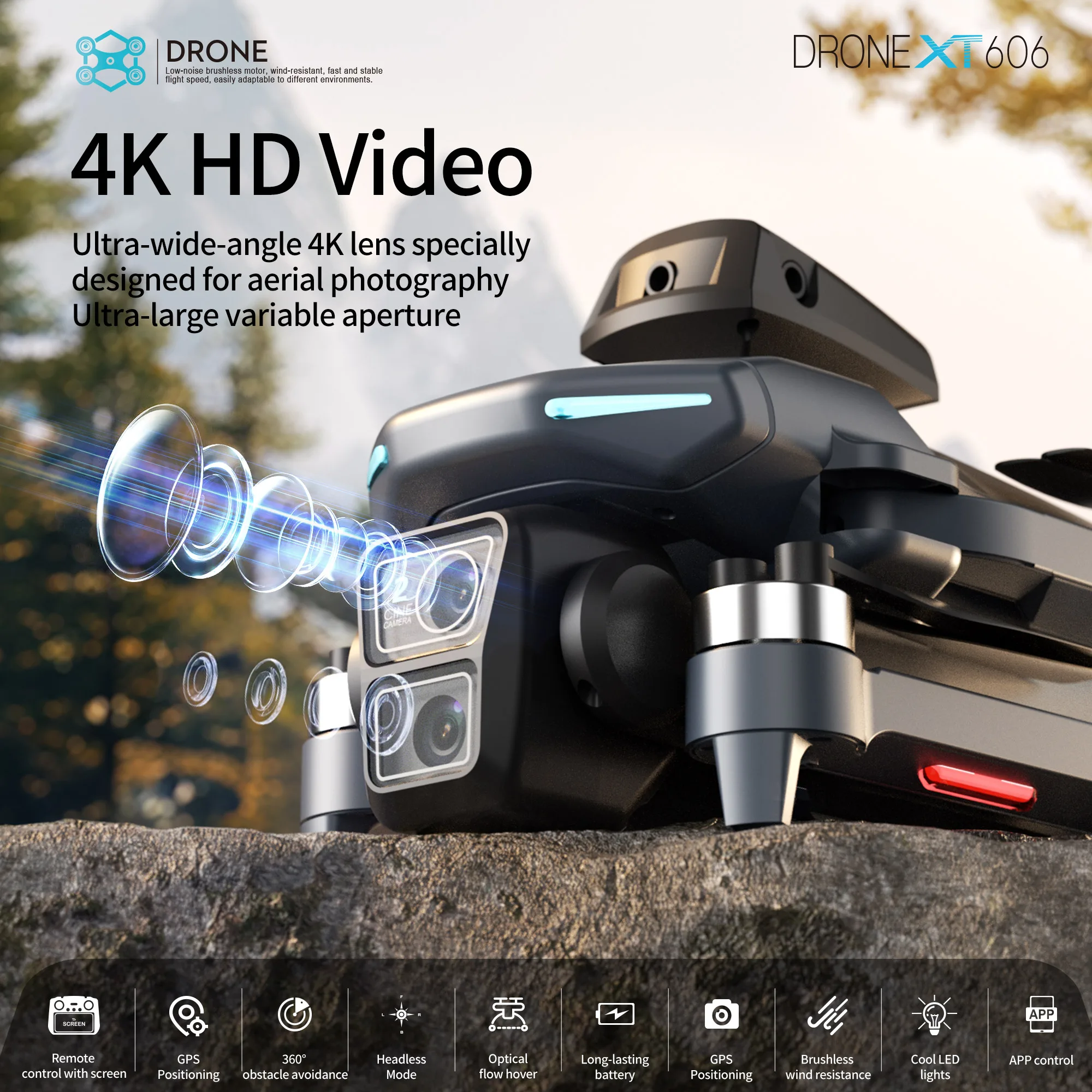 오리지널 XT606 MAX GPS 드론 4K 프로페셔널 - Drone Multispectral 리뷰 및 가격