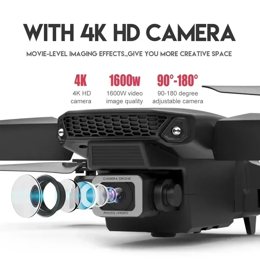 E88 프로 와이파이 FPV 드론, 광각 HD 4K 1 - Drone Cinematic 리뷰 및 가격
