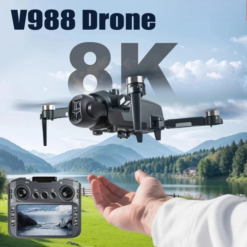 오리지널 V988 드론 8K HD 듀얼 카메라 4K 전 - Drone Multispectral 리뷰 및 가격