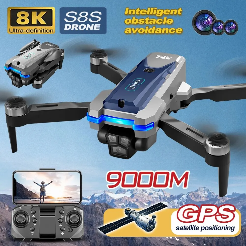 S8S GPS 드론 5G 와이파이 8K HD 듀얼 ES - Drone Cinematic 리뷰 및 가격